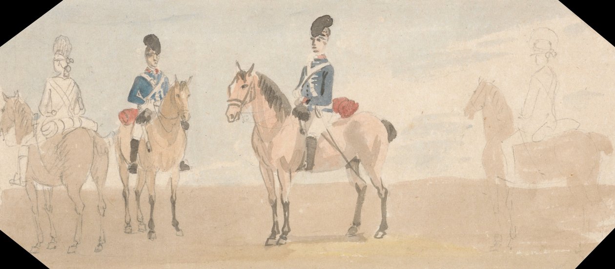 A könnyű dragonyosok alkotó: Paul Sandby
