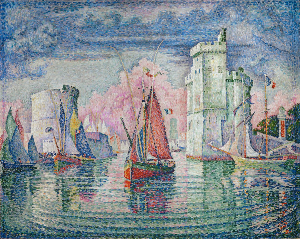 Bejárat La Rochelle kikötőjébe alkotó: Paul Signac