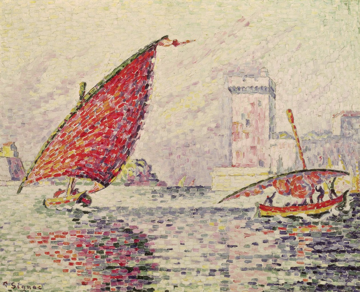 Fort Saint-Jean, Marseille, 1907 alkotó: Paul Signac