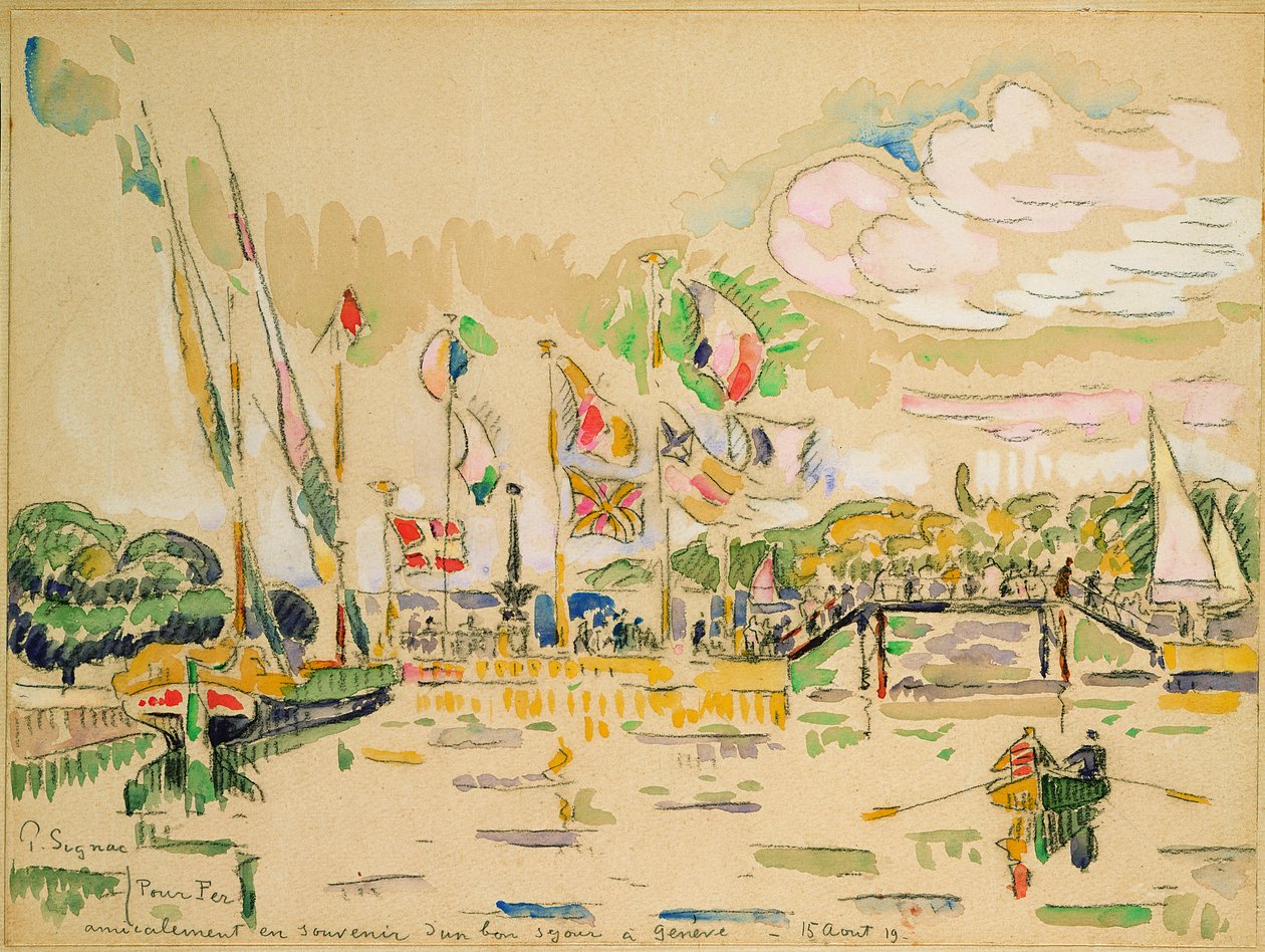 Genf, 1919 körül alkotó: Paul Signac