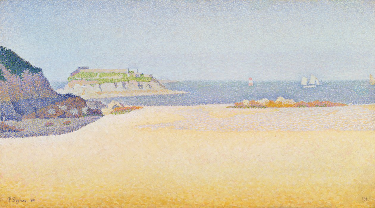 Ile la Comtesse, Pontrieux, 1888 alkotó: Paul Signac