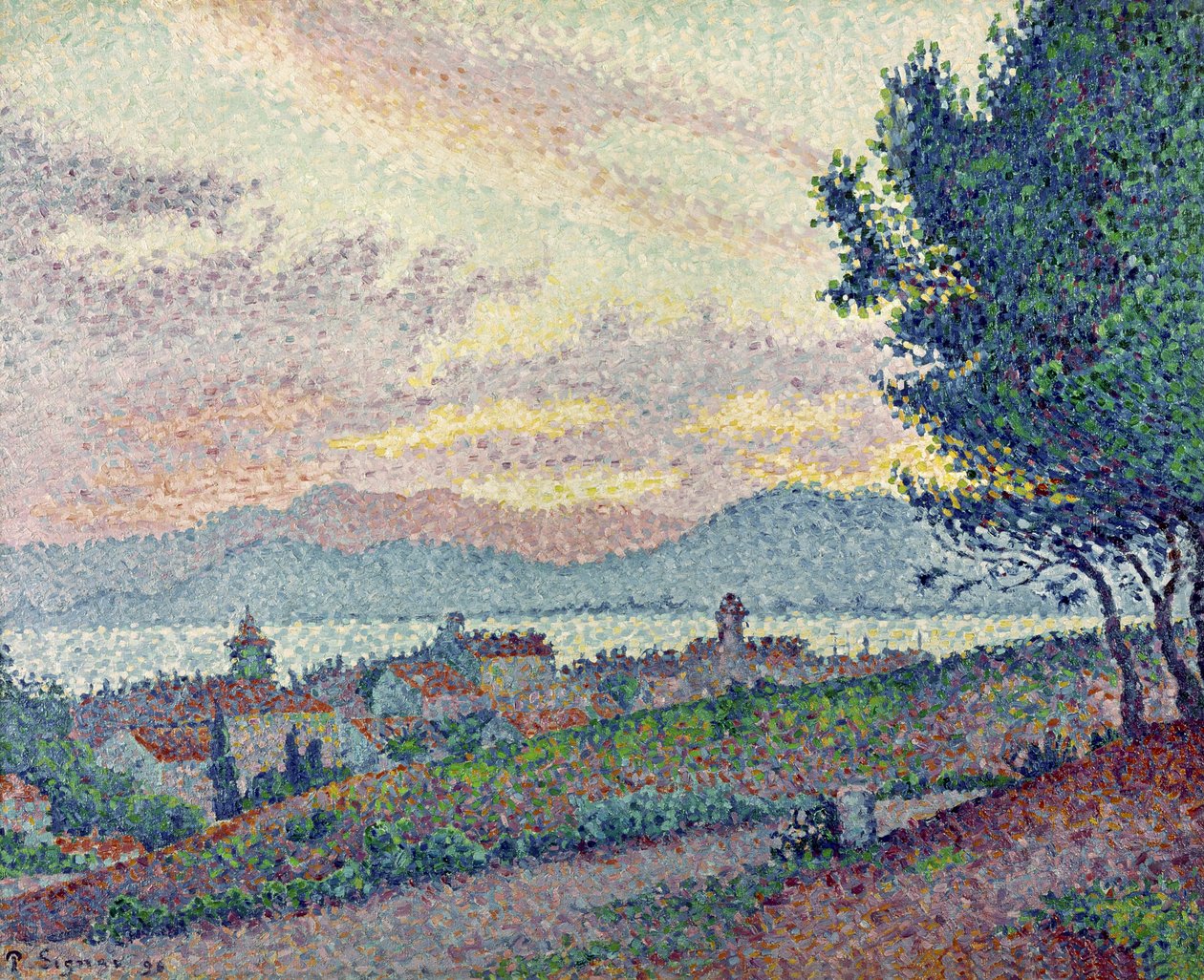 St. Tropez, Pinewood, 1896 alkotó: Paul Signac