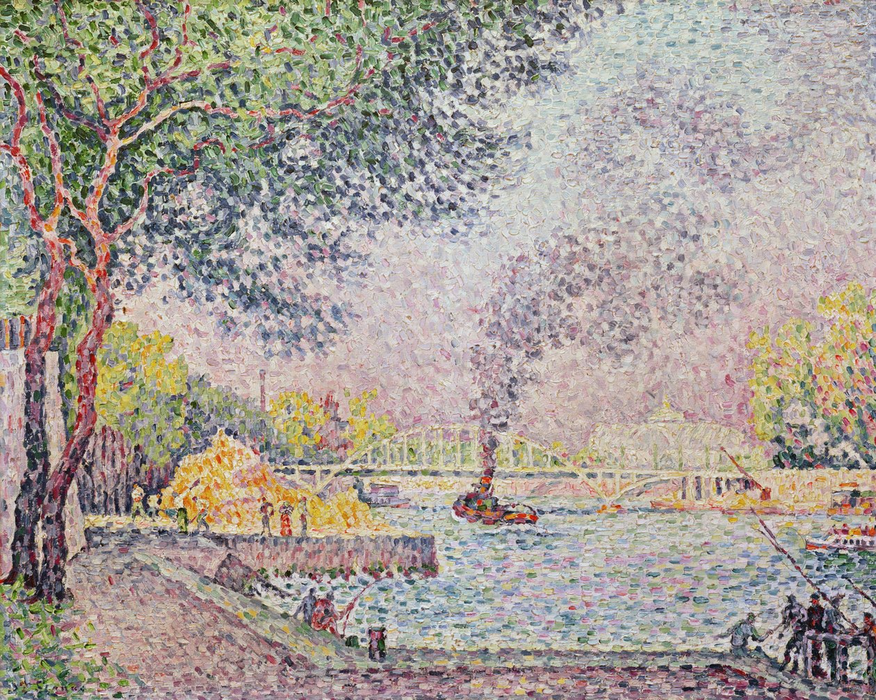 A Debilly Footbridge, 1926 körül alkotó: Paul Signac