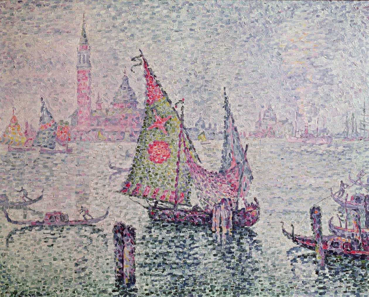 A zöld vitorla, Velence, 1904 alkotó: Paul Signac