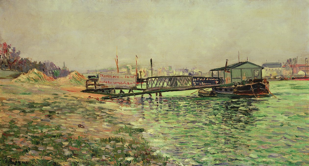 A Szajna Quai St. Bernardnál, 1886 körül alkotó: Paul Signac