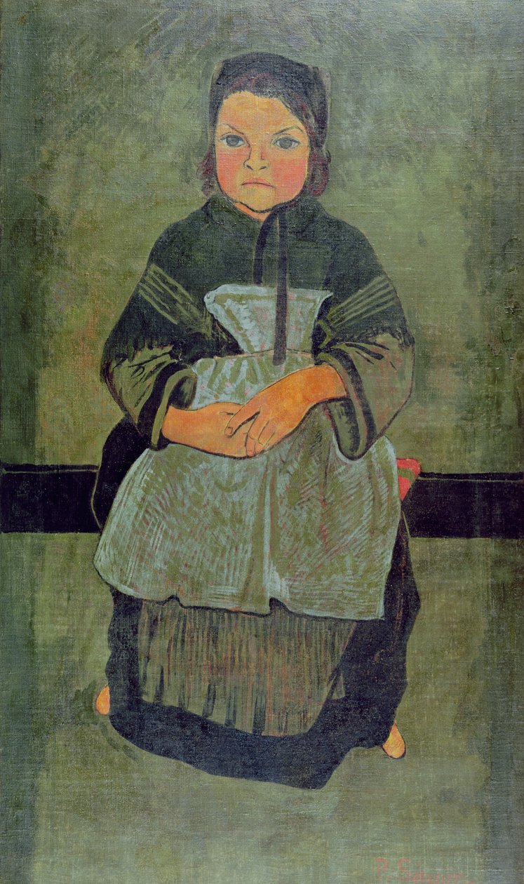 Ülő breton gyermek, 1895 alkotó: Paul Sérusier