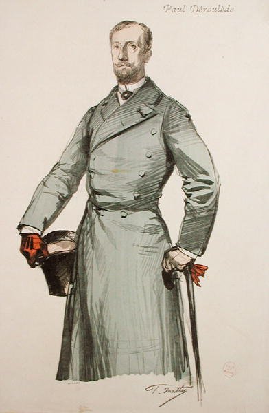 Paul Deroulede (1846-1914) portréja a Revue Illustree című folyóiratból, Boileau metszete. alkotó: Paul after Mathey