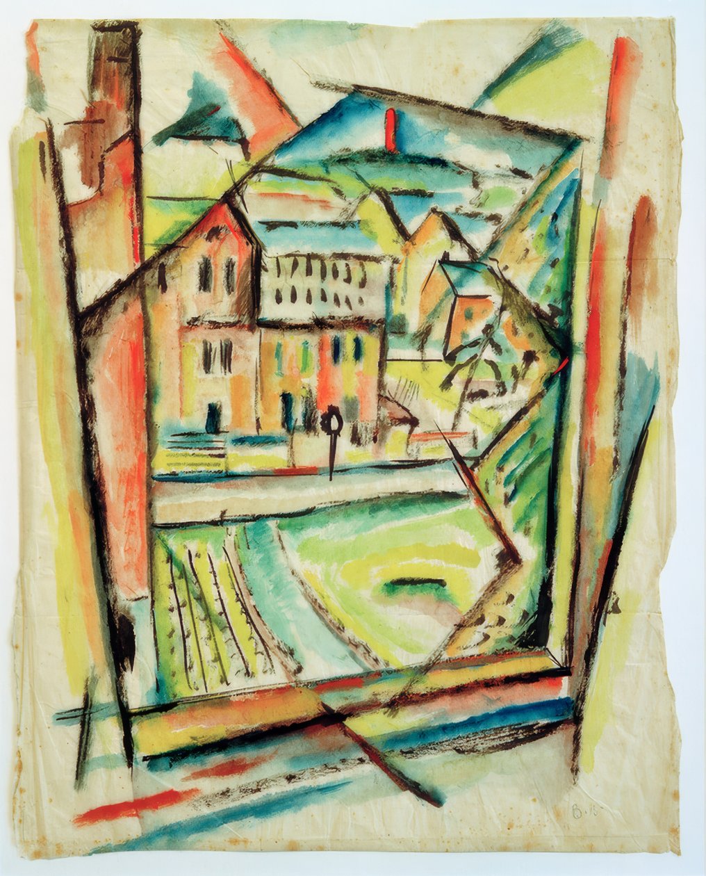Kilátás az ablakon alkotó: Paul Adolf Seehaus