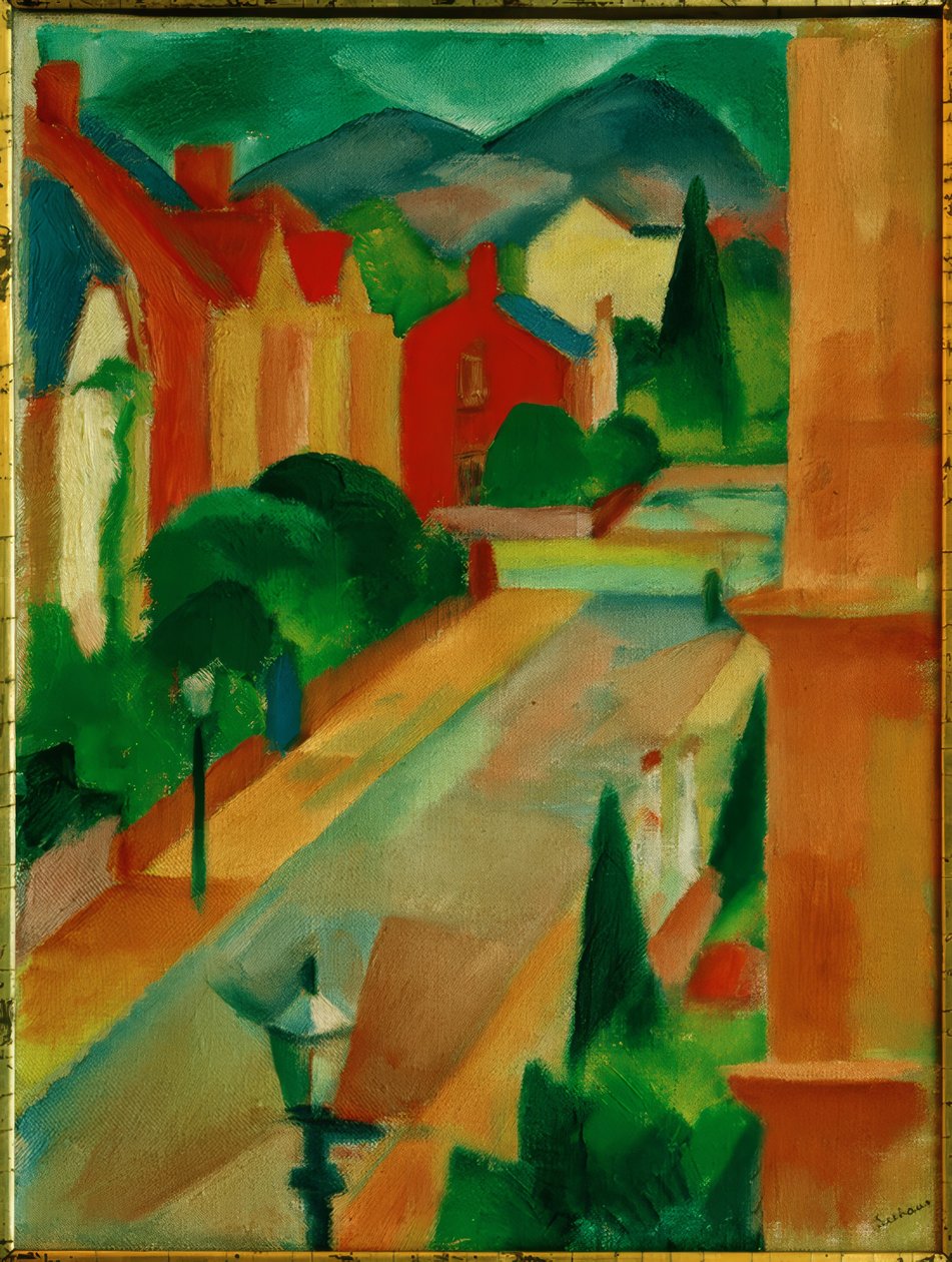 Utca Bonnban alkotó: Paul Adolf Seehaus
