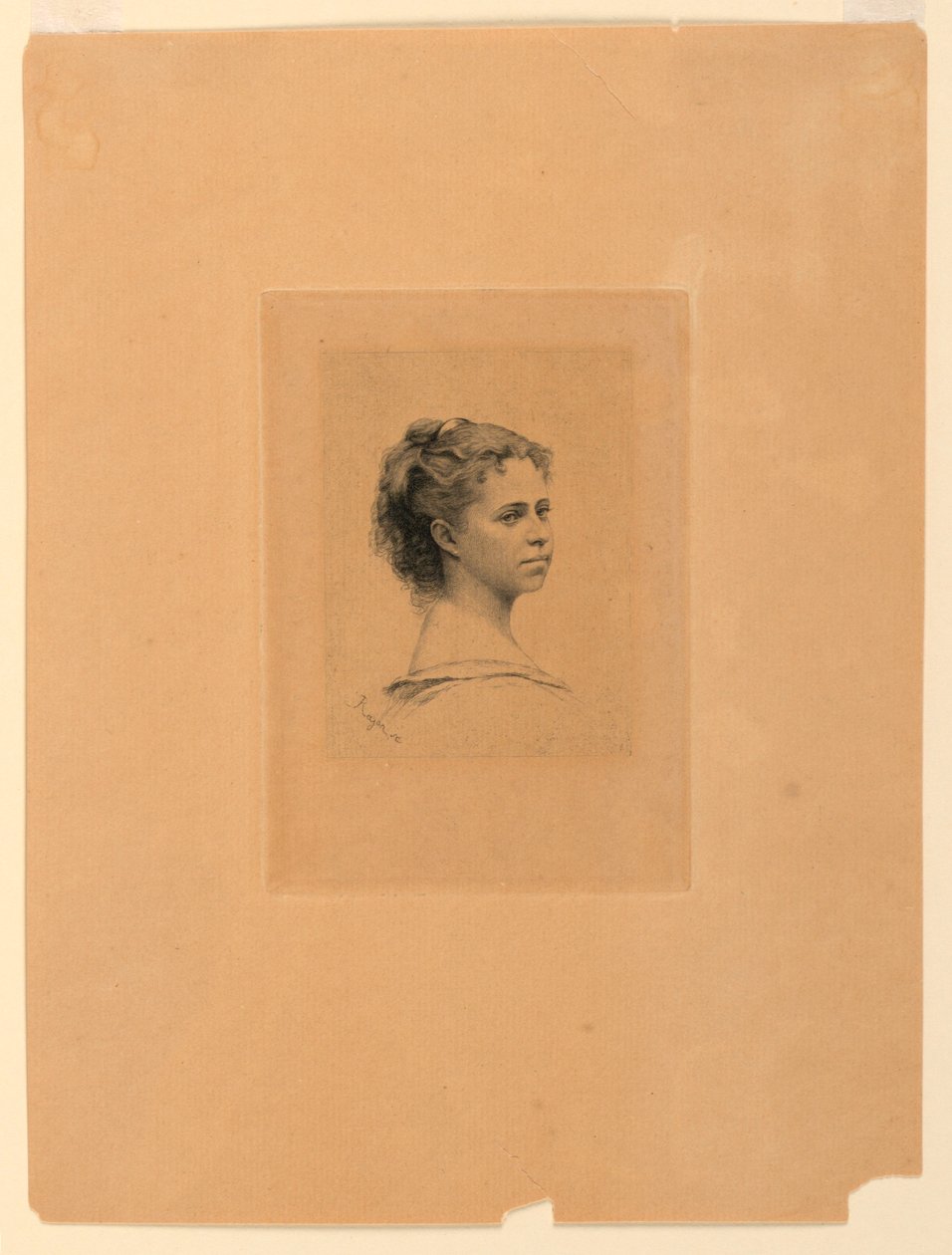 Delaporte kisasszony portréja alkotó: Paul Adolphe Rajon