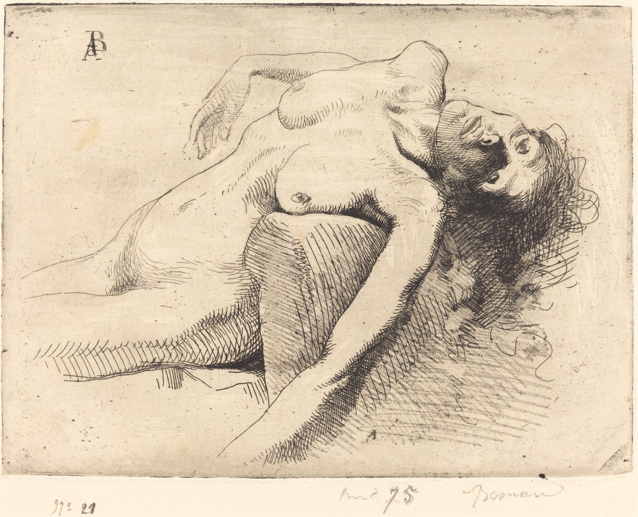 Dying Woman The Dying Woman, 1885. alkotó: Paul Albert Besnard