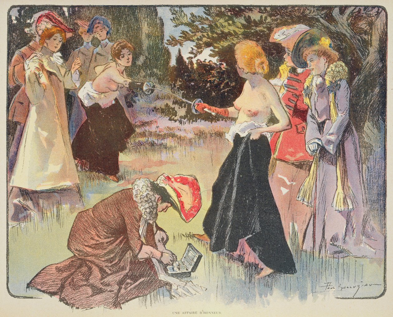 Becsületügy, 1900 alkotó: Paul Balluriau