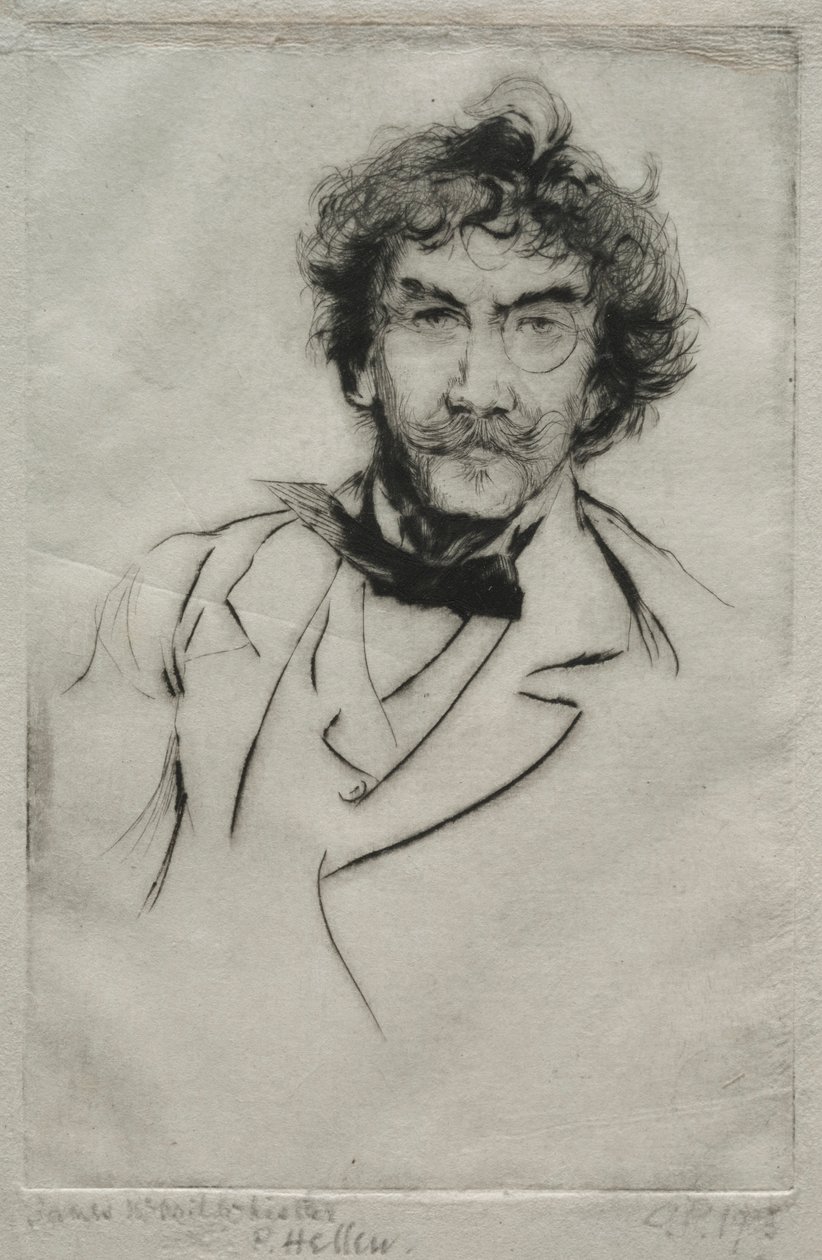 James MacNeill Whistler, 1903. alkotó: Paul Cesar Helleu
