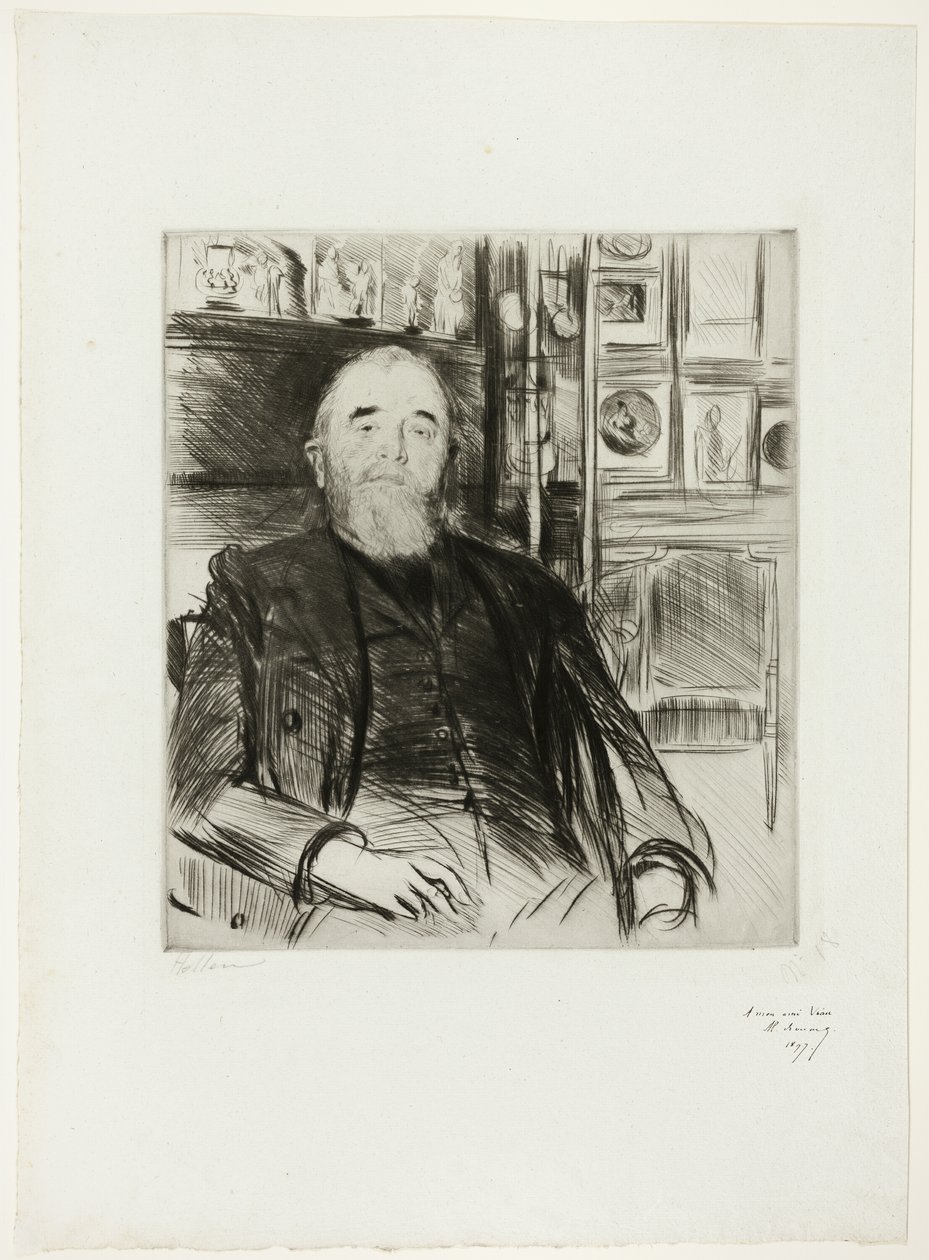 Alexis Rouart portréja alkotó: Paul Cesar Helleu