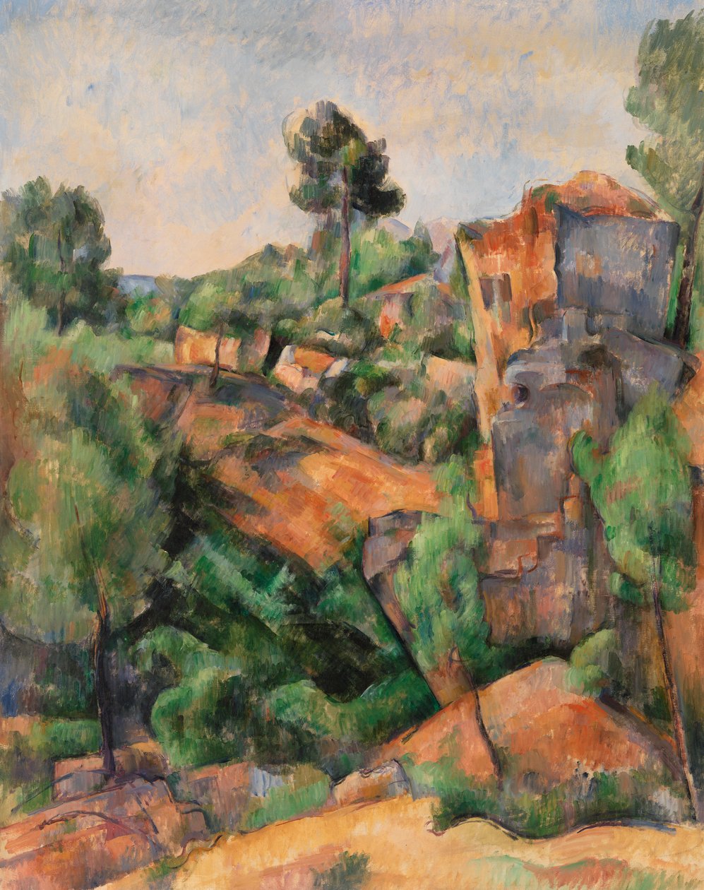 Bibemus kőbánya, 1895 körül (olaj, vászon) alkotó: Paul Cézanne