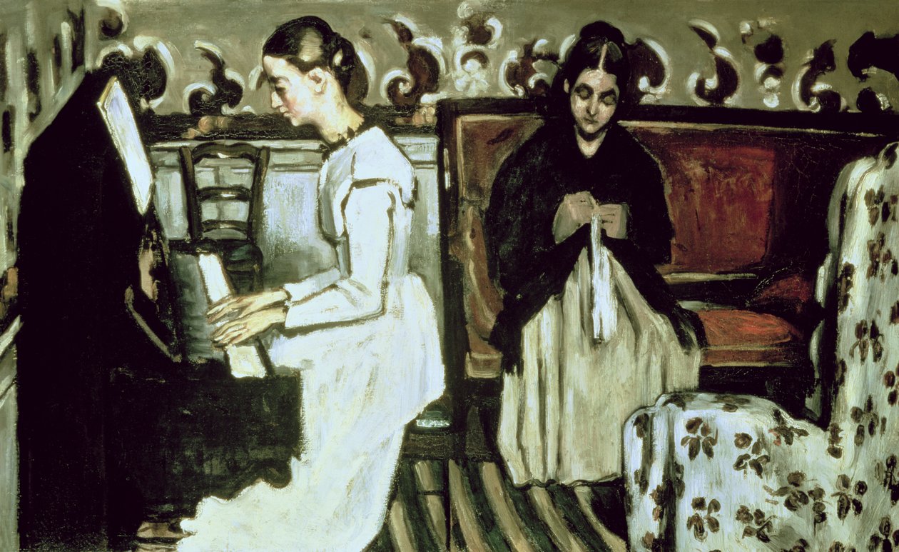 Lány zongoránál (nyitány a Tannhauserhez) alkotó: Paul Cézanne