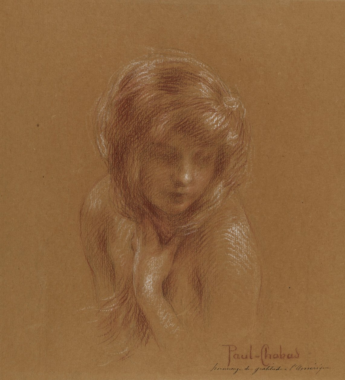 Fiatal lány alkotó: Paul Chabas