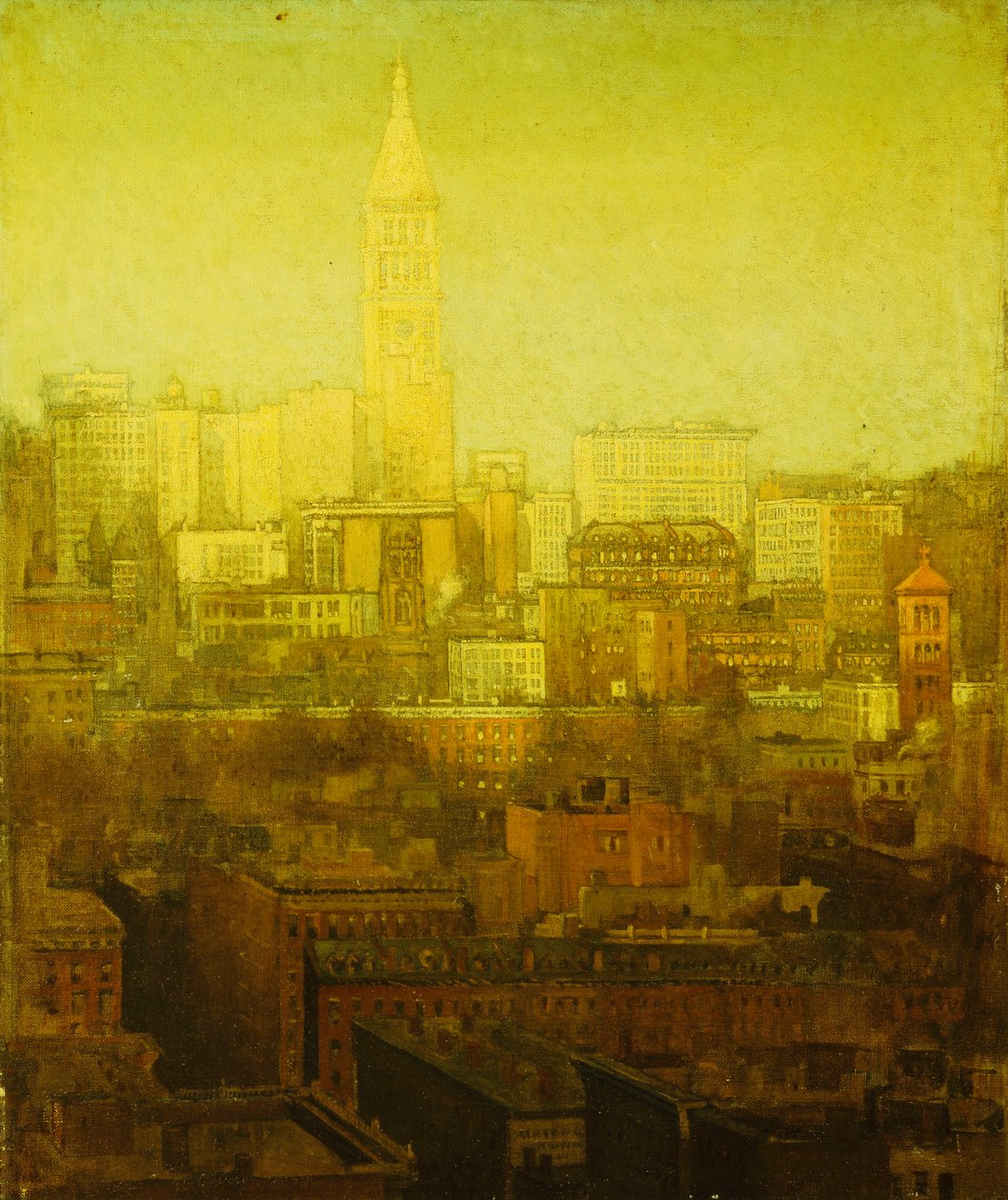 New York-i városkép, alkotó: Paul Cornoyer