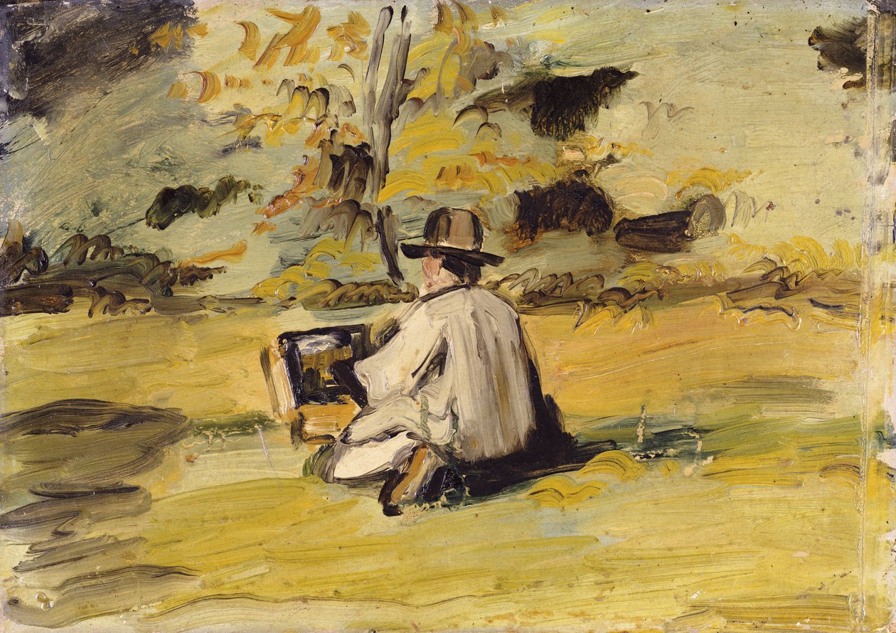 Egy festő a munkahelyén alkotó: Paul Cézanne