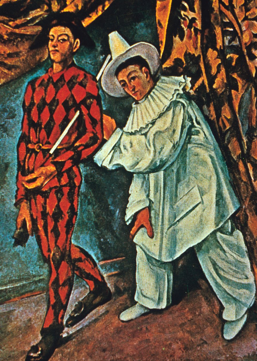 Harlekin és Pierrot, 1888 alkotó: Paul Cézanne