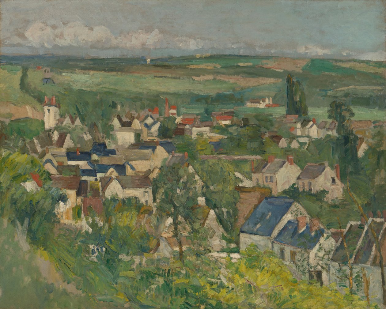 Auvers, Panoráma, 187375. alkotó: Paul Cézanne