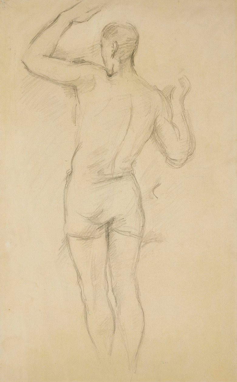 Fürdő állva; Álló fürdőző, c. 1885-88 alkotó: Paul Cézanne
