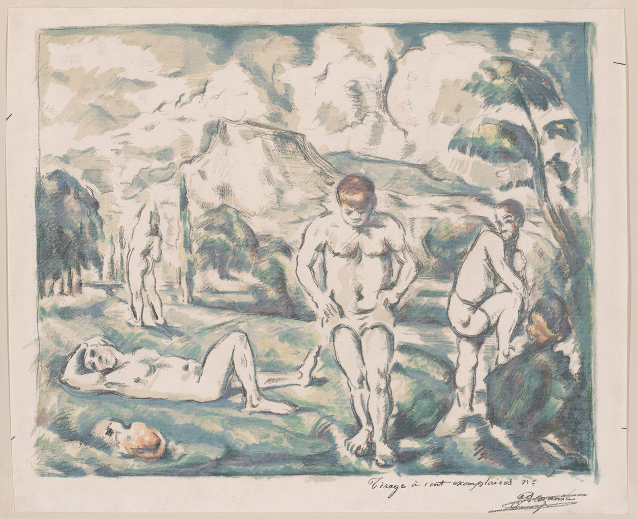 Fürdőzők alkotó: Paul Cézanne