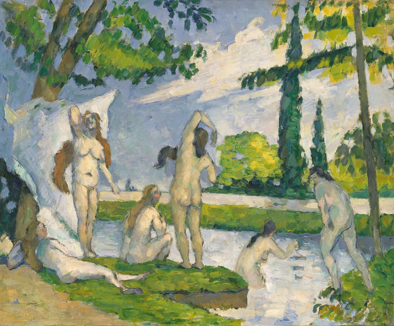 Fürdőzők, 1874-75. alkotó: Paul Cézanne
