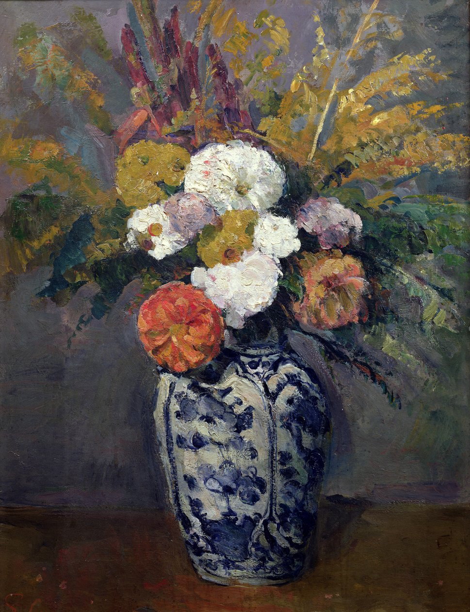 Dáliák, 1873 körül alkotó: Paul Cézanne