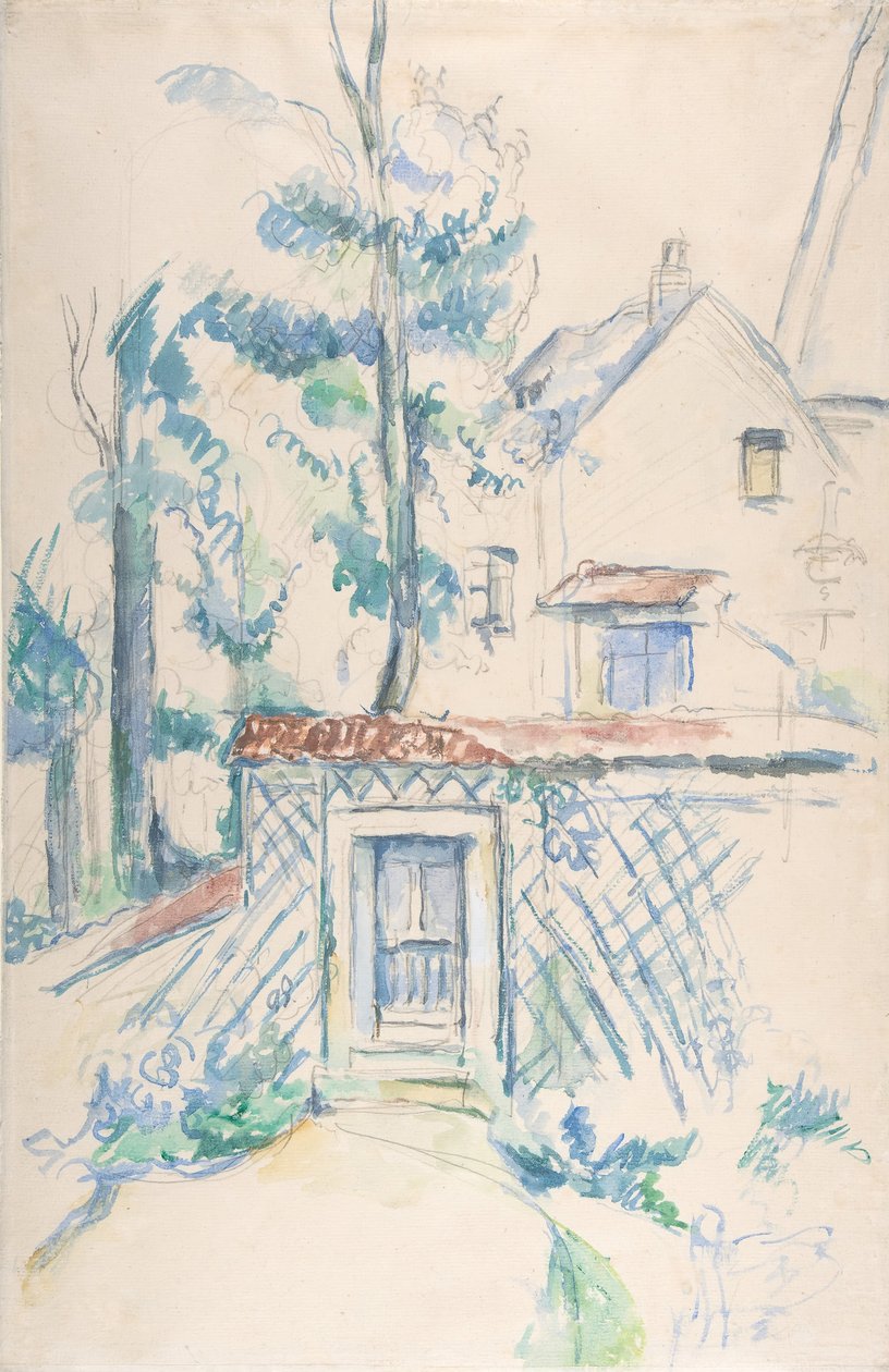 Kert bejárata, 1878-1880. alkotó: Paul Cézanne