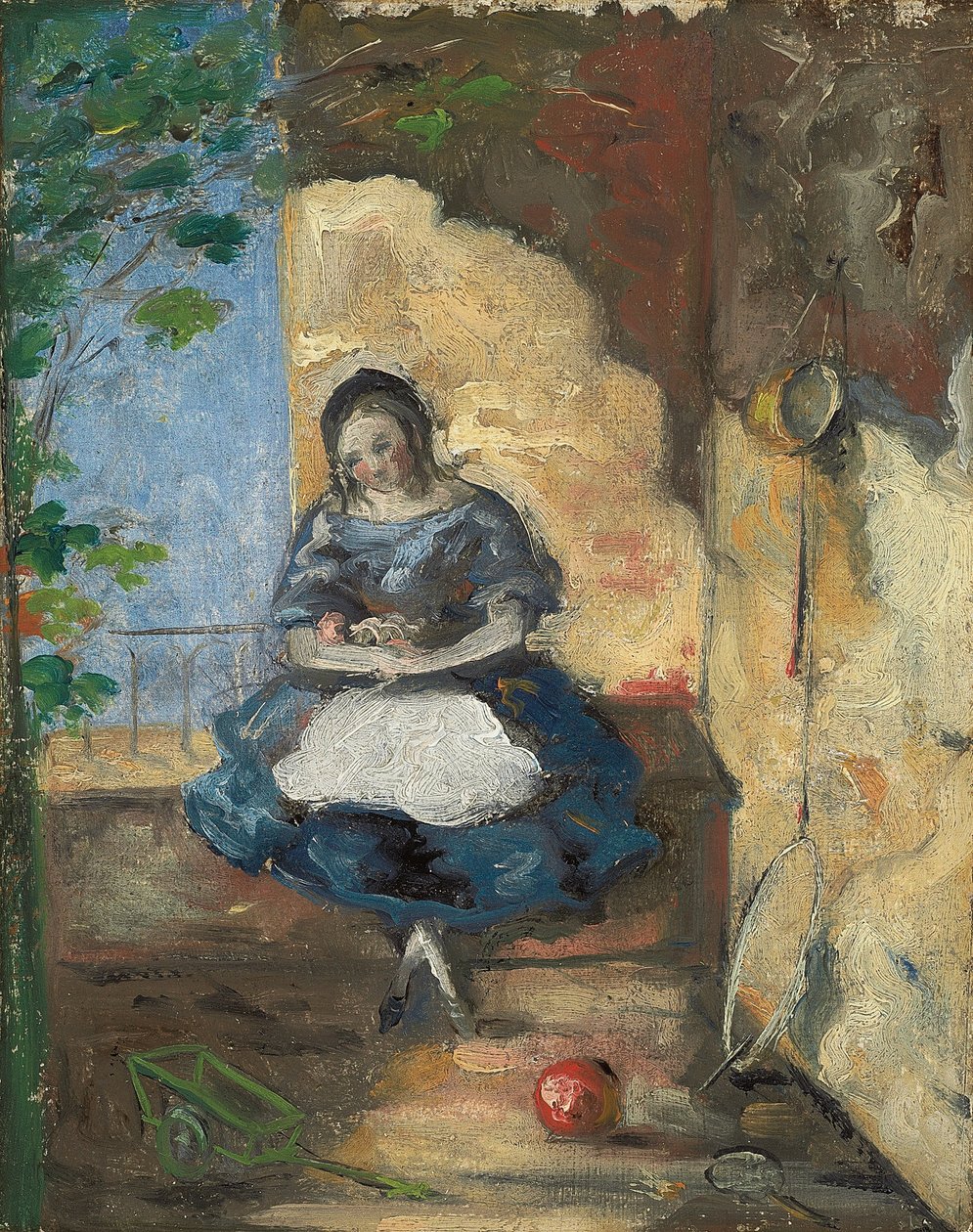 Lány; Lány, 1872-3 alkotó: Paul Cézanne