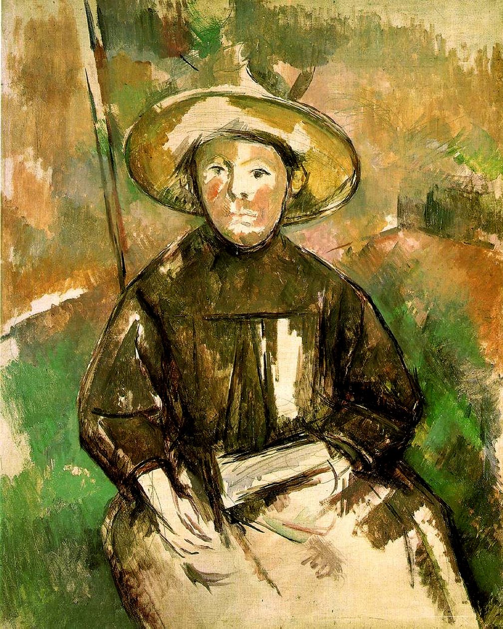 Szalmakalapos lány, 1896 alkotó: Paul Cézanne