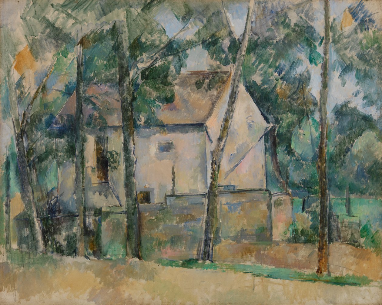Ház és fák alkotó: Paul Cézanne