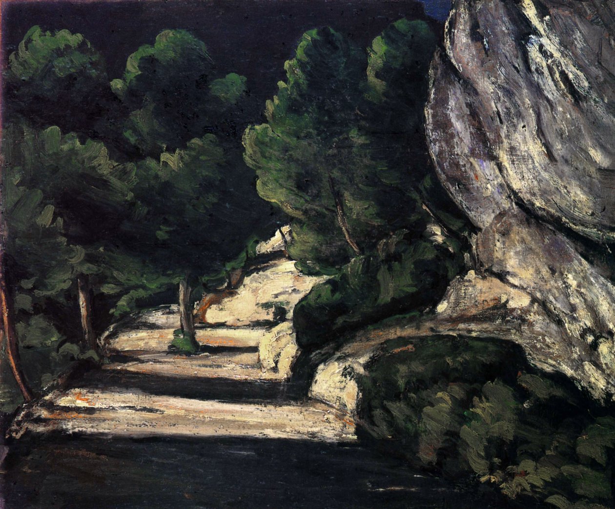 Az erdészeti útvonal alkotó: Paul Cézanne