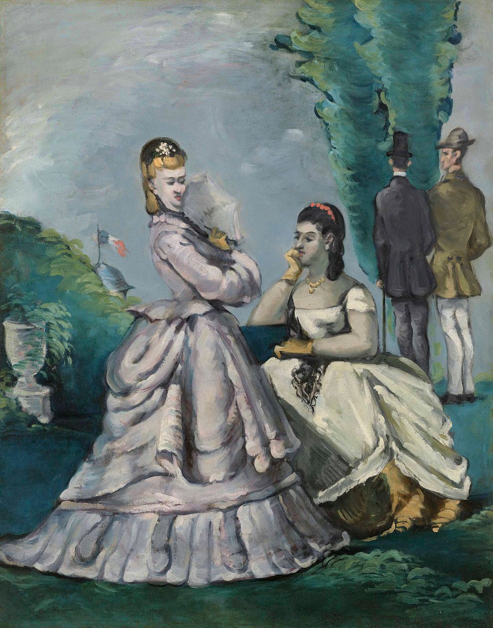Beszélgetés, 1870-1871. alkotó: Paul Cézanne