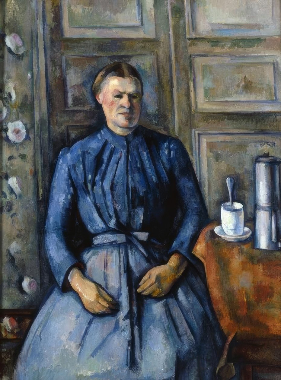 A nő a kávéfőzővel alkotó: Paul Cézanne