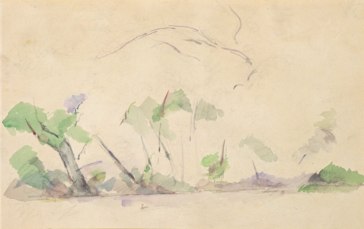 Mont Sainte-Victoire (wc papíron) alkotó: Paul Cézanne
