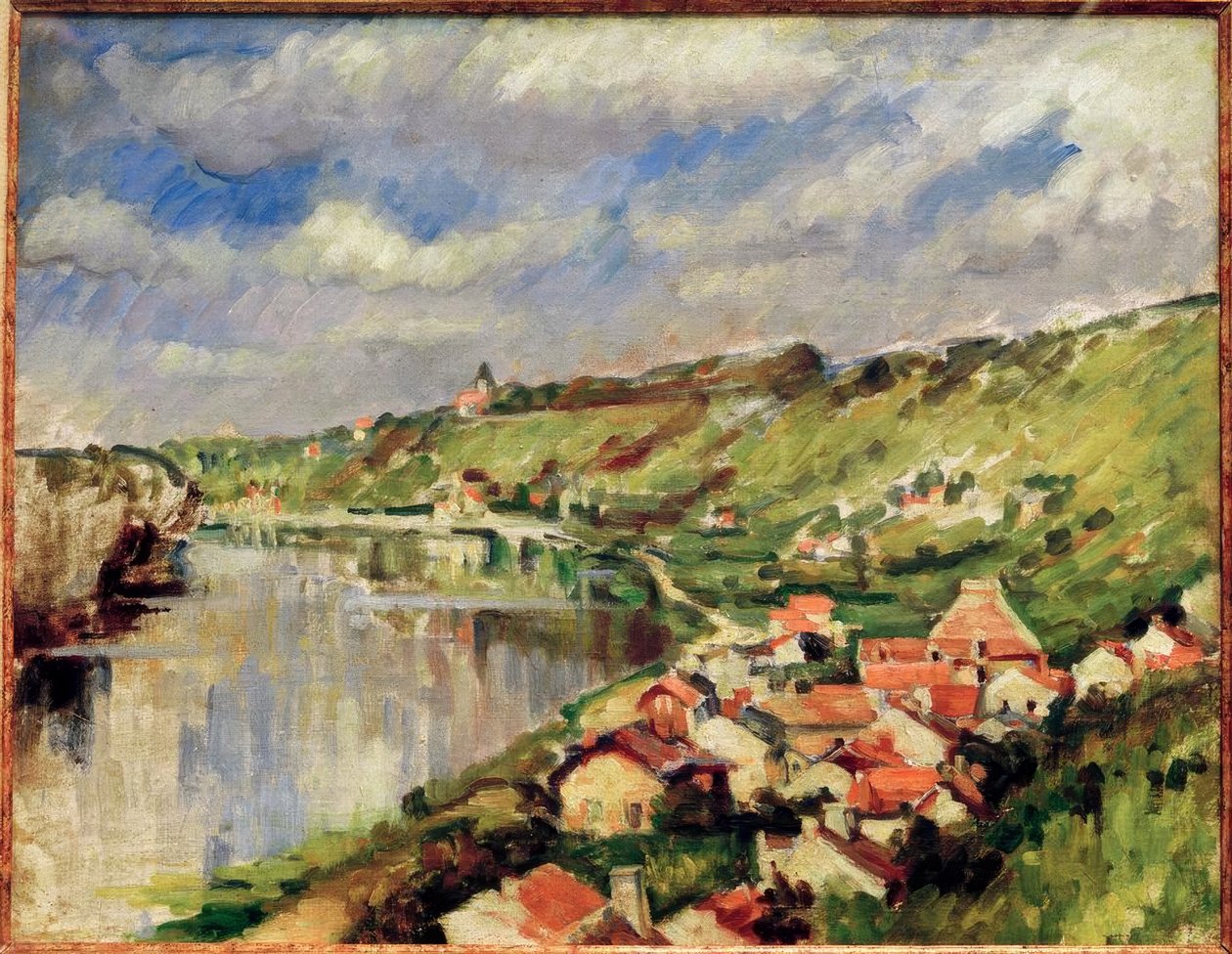 Táj az Oise partján alkotó: Paul Cézanne