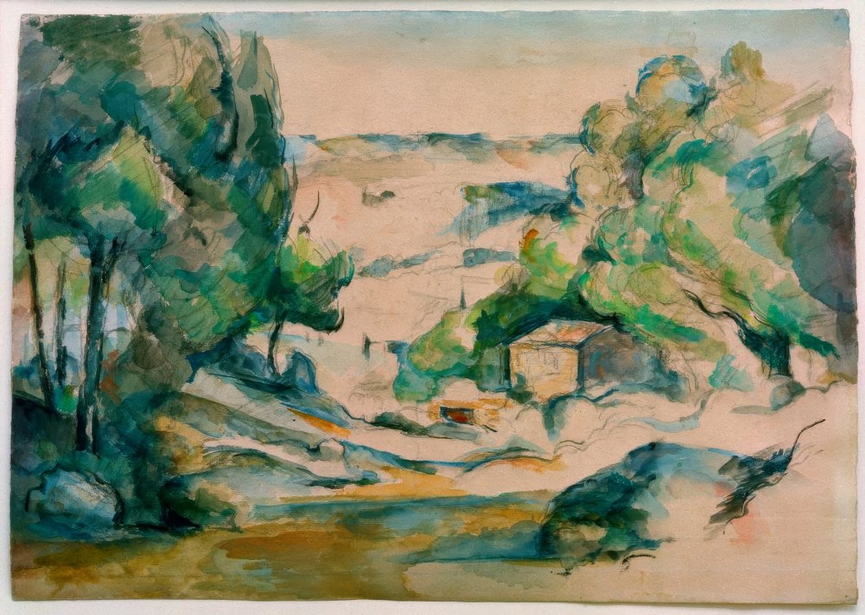 Táj Provence-ban alkotó: Paul Cézanne