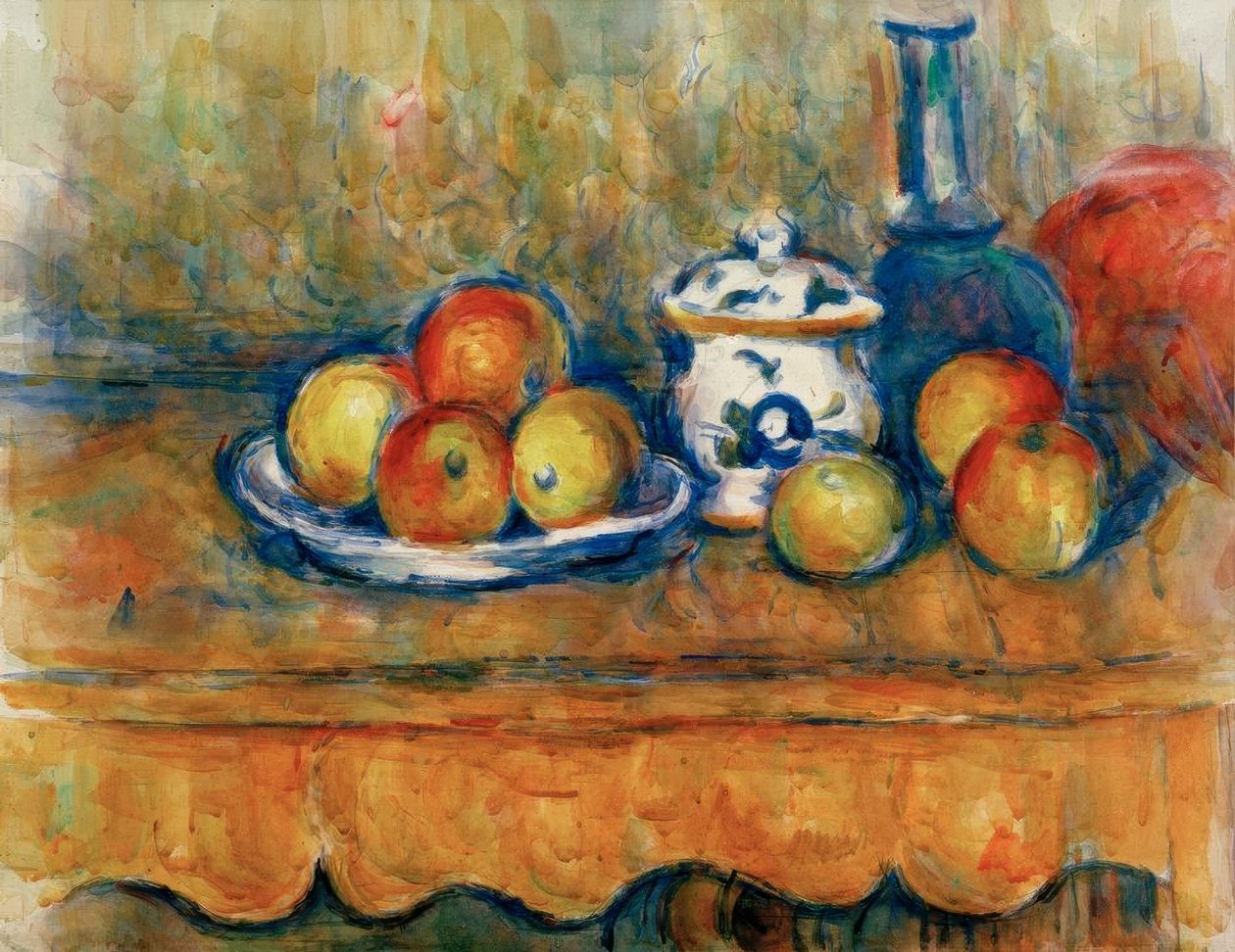 Alma, kancsó és cukortartó alkotó: Paul Cézanne