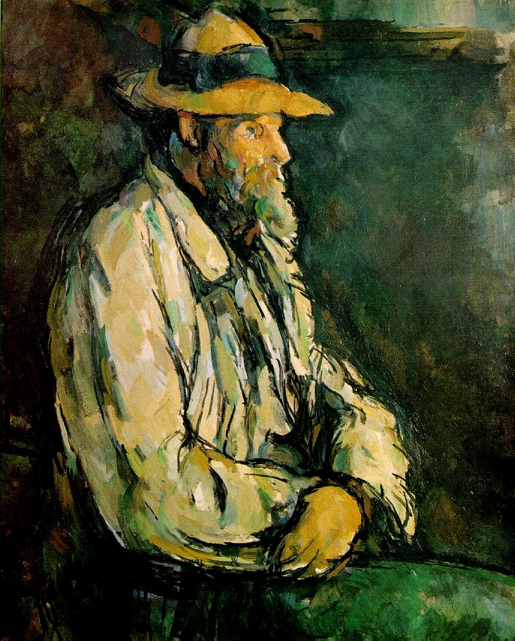 Vallier portréja, ül alkotó: Paul Cézanne
