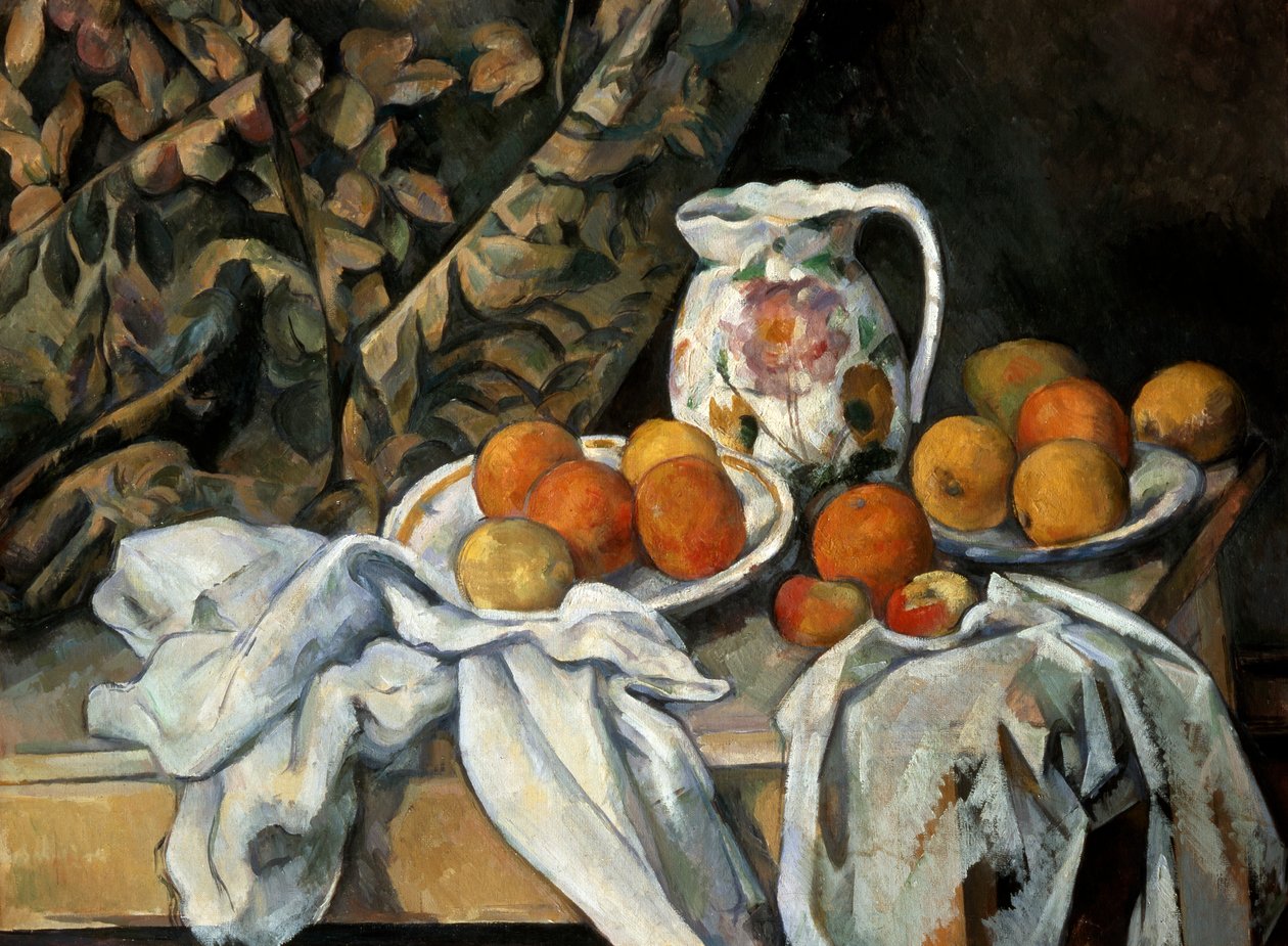 Csendélet drapériával, c1895 alkotó: Paul Cézanne
