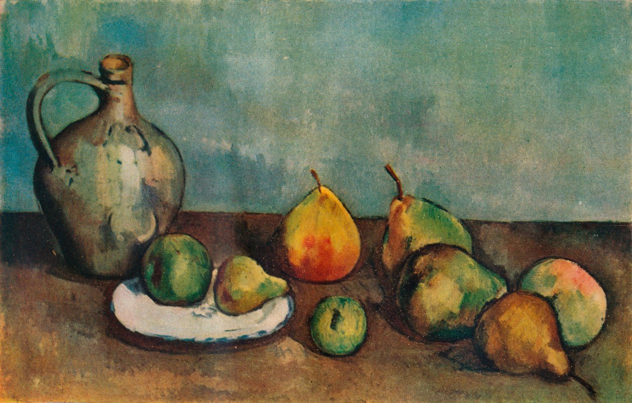 Csendélet, kancsó és gyümölcs, 1894 alkotó: Paul Cézanne
