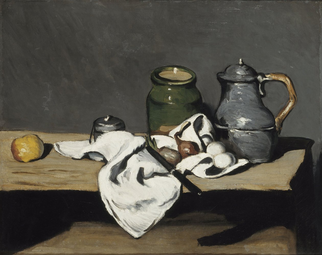 Csendélet vízforralóval, 1867-1869 alkotó: Paul Cézanne