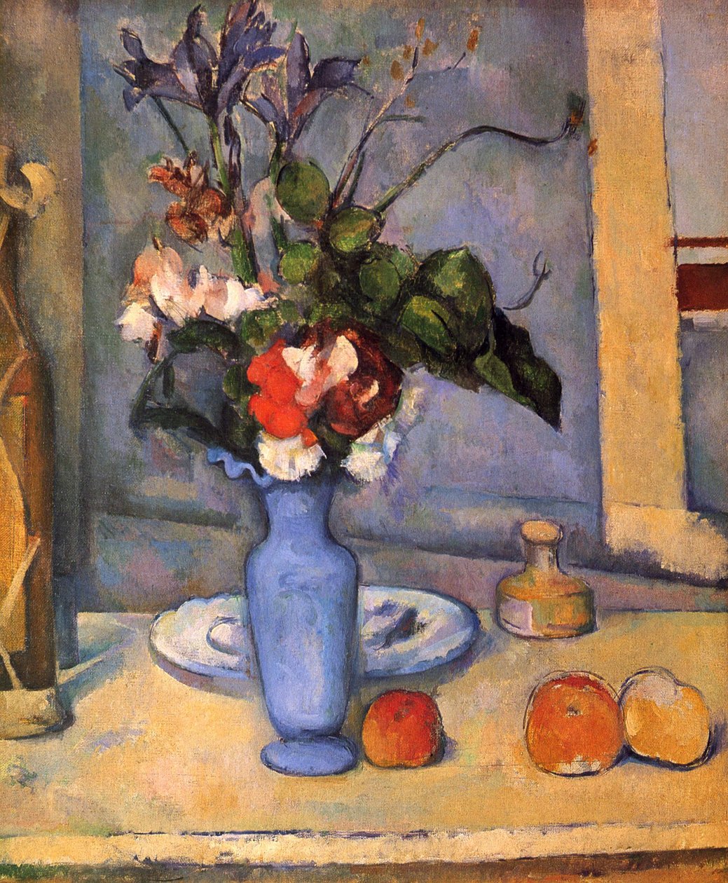 Csendélet kék vázával alkotó: Paul Cézanne