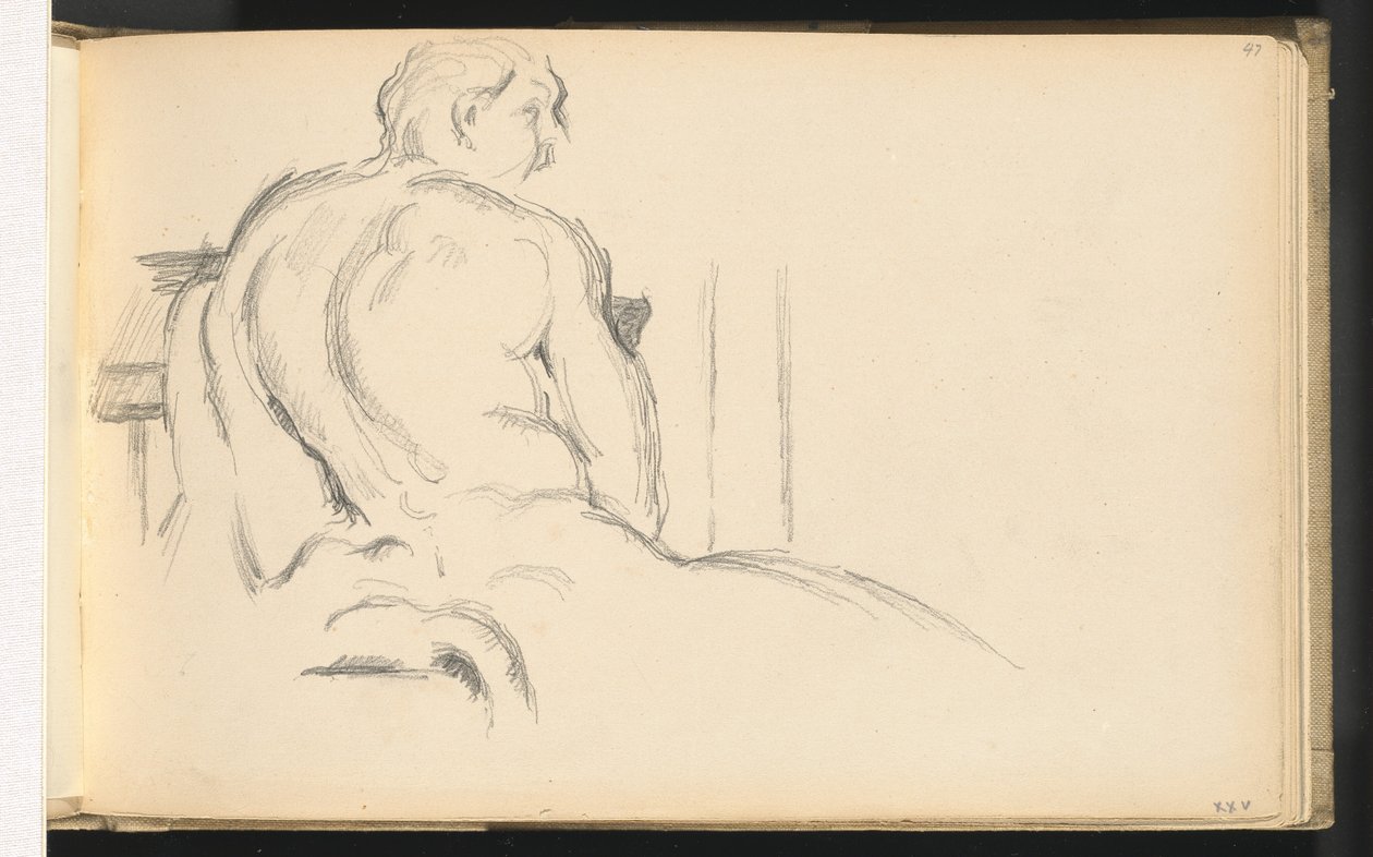 Tanulmány Puget "Hercules Resting" című művéről alkotó: Paul Cézanne
