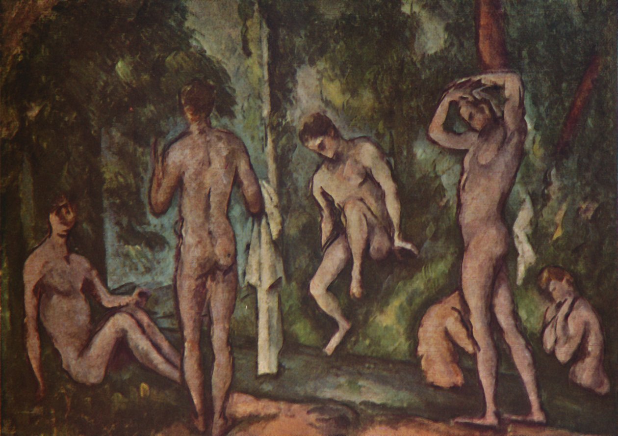 A fürdőzők, 1894, 1937. alkotó: Paul Cézanne