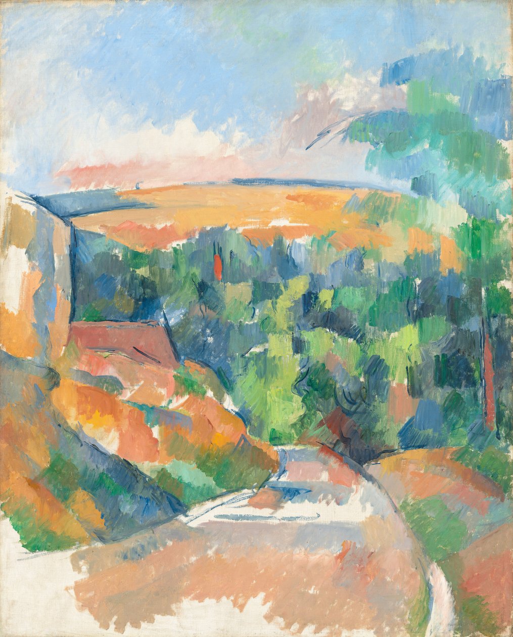 The Bend in the Road, 19001906. alkotó: Paul Cézanne