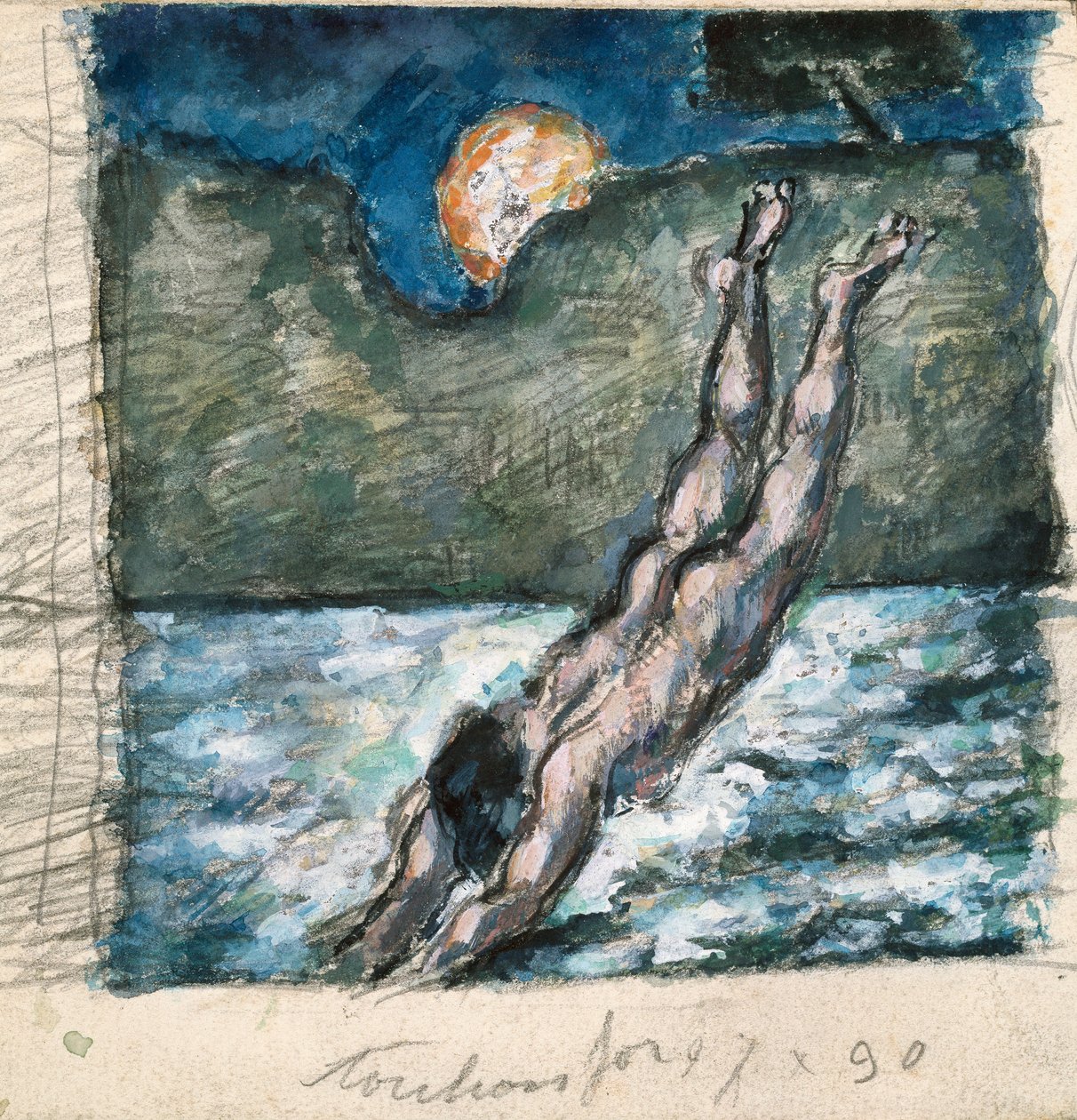 "A búvár", 1867-70 alkotó: Paul Cézanne