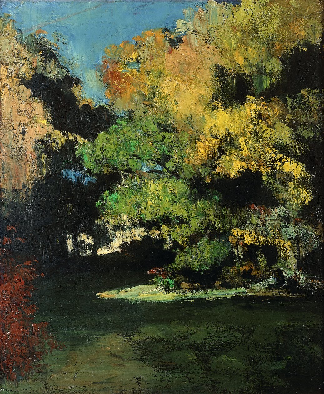 The Glade, 1867 körül alkotó: Paul Cézanne